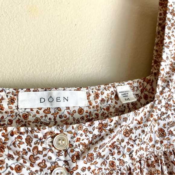 DÔEN Meadow Dress in Sienna Champignon Floral - Picture 13 of 15